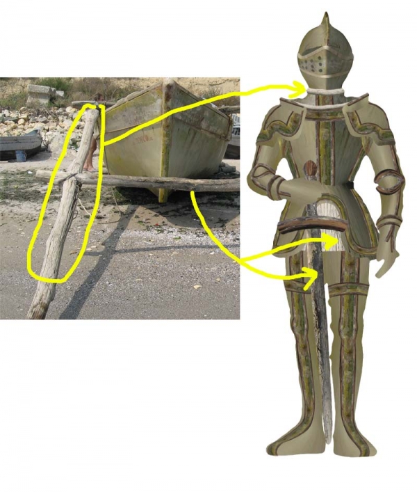 Creation of Wooden Knight: Step 3